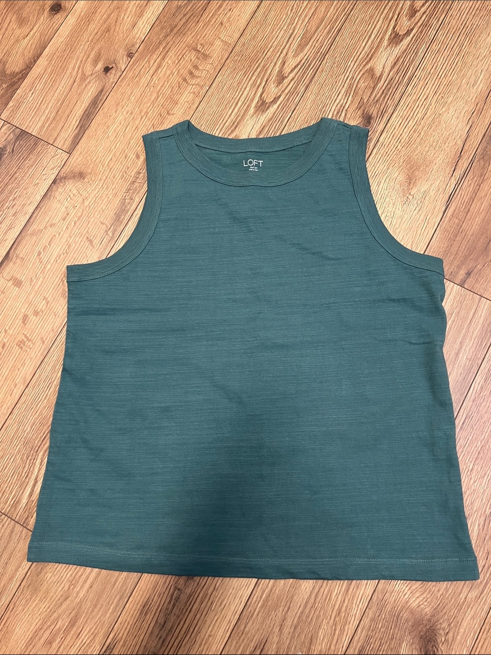 LOFT Teal Green Sleeveless Tank Top NWT #AA
